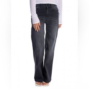Lois Denim Black Women's Straight Leg Jeans, Size 34